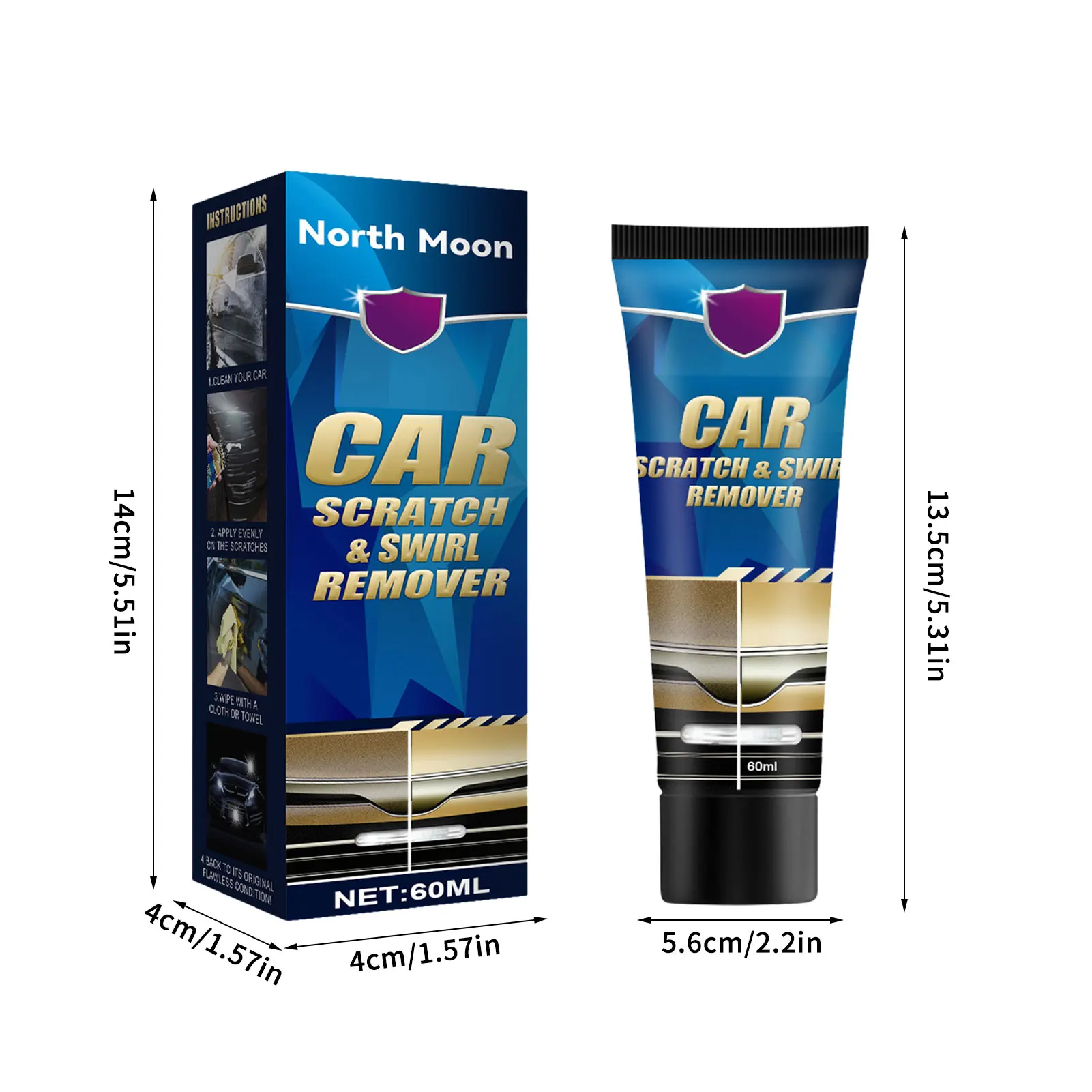Car Scratches Remover Cream Car Scratches Repair Effective Polish And Paint Restorer Rubbing Compound For Swirl Marks Water images - 6