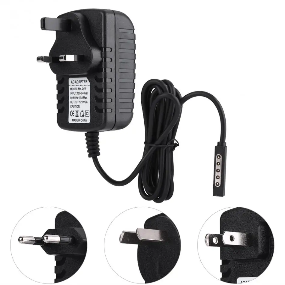 12V 2A адаптер питания планшет зарядное устройство для Microsoft Surface RT/RT2 с US/UK/EU/AU Plug 2018 |