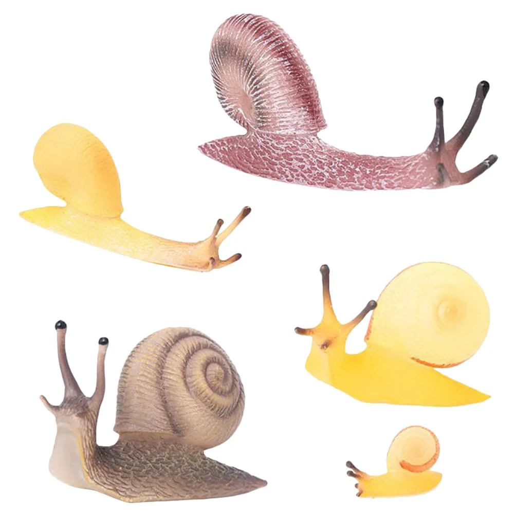

Simulation Snail Toy Ornament Miniature Statue Small Figurines Figures Snails Kids Toys