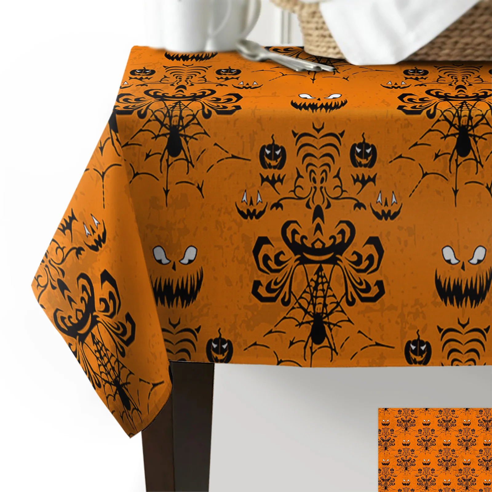 

Halloween Ghost Haunted House Wedding Party Table Cloth Waterproof Oilproof Dining Table Cover Kitchen Home Decor Tapete Nappe