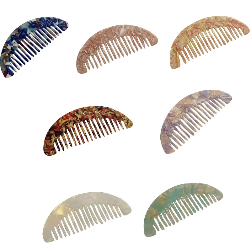 Винтажные ацетатные гребни для волос с широкими зубцами в китайском стиле