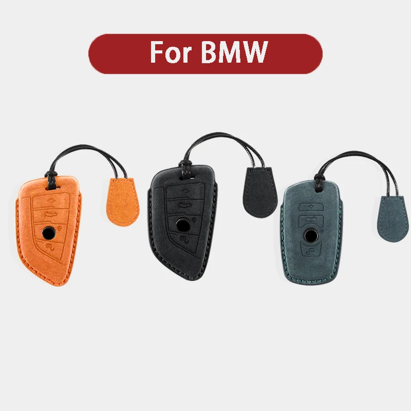 

Suede Leather Car Key Case Cover Fob For BMW 1 3 4 5 Series G01 G02 G05 G32 F20 F21 F30 F31 F32 F25 F01 F02 F15 F16 F48 M3 M4 M5