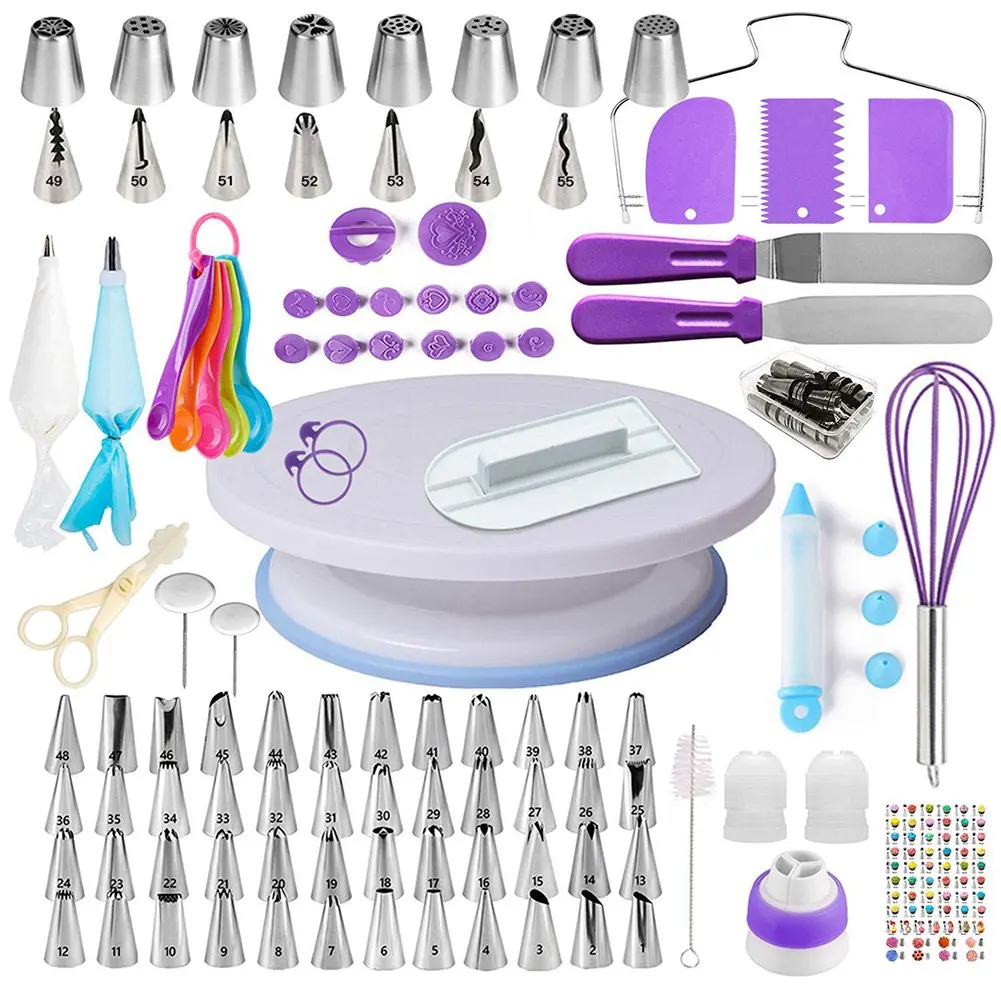 

137Pcs Cake Decorating Supplies Kit For Beginners,Baking Pastry Tools