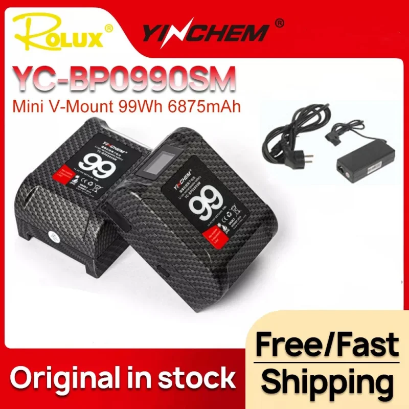 YinChem ROLUX YC-BP0990SM 99 Втч Карманный аккумулятор с V-образным креплением и USB-портом для