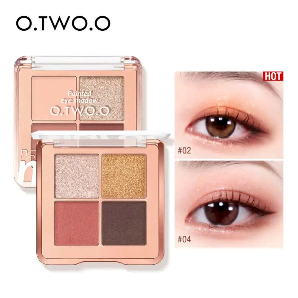 

1pcs 4 Color Eye Shadow Palette Delicate Fine Eyeshadow Eye Pigments Colorful Eyeshadow Shimmer Shiny Sequins Cosmetics