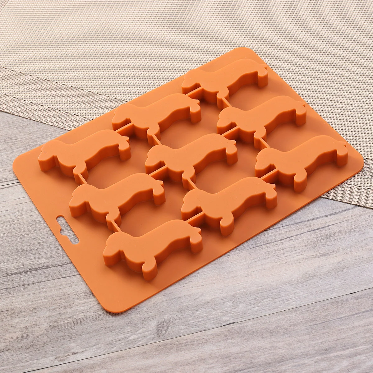 

3pcs 9-grid Ice Cube Mold Puppy Shaped Cake Mold DIY Ice Cream Mold Silicone Ice Brick Mould Popsicle Mold Kitchen