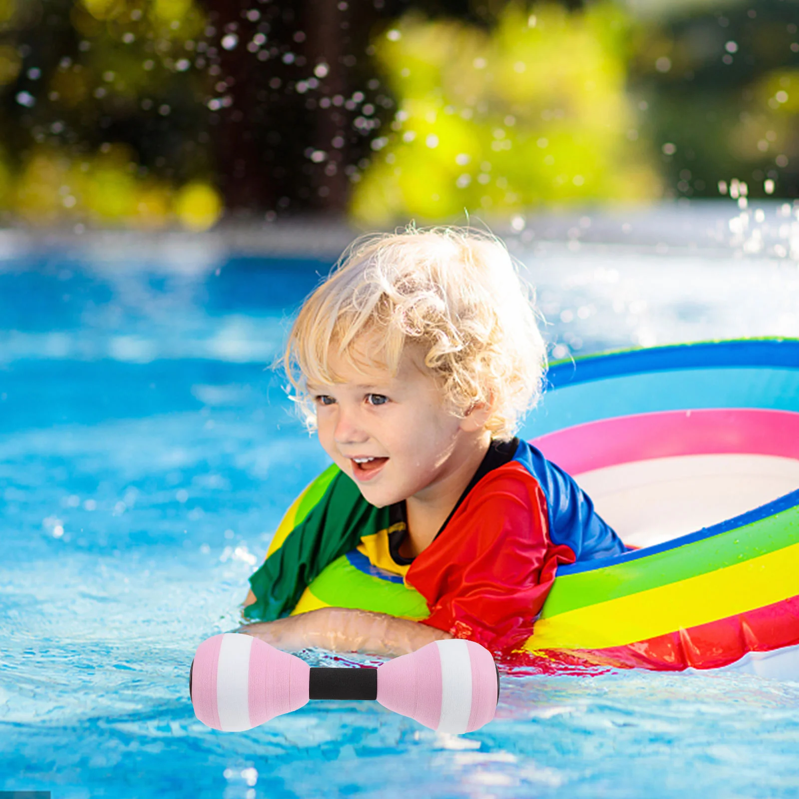 Детские бассейны водные гантели тренажеры для взрослых надувные штанги малышей