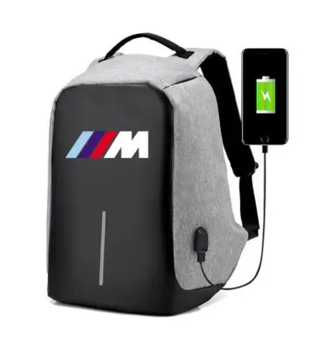 Мужской рюкзак для ноутбука bmw Вместительная деловая дорожная сумка с USB-зарядкой