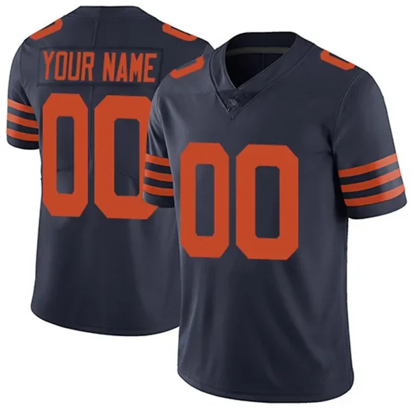 Custom #2 DJ Moore Chicago Men Women Youth Football Jersey #34 Walter Payton #85 Cole Kmet #18 Caleb Williams #15 Rome Odunze