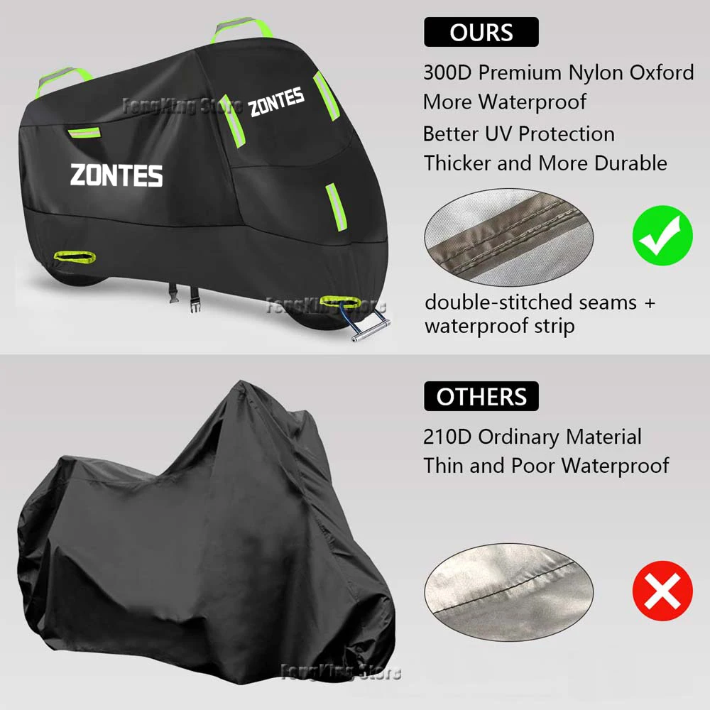 Чехол для мотоцикла ZONTES 350 GK ABS GK-125 защита от ультрафиолета пылезащитный снежный