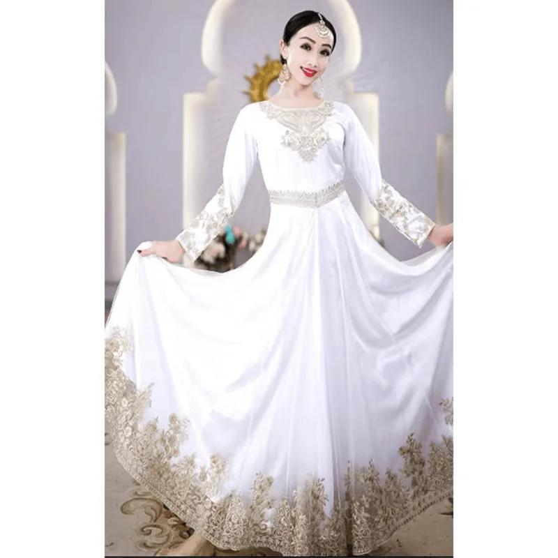 Одежда для танца живота элегантная длинная юбка с разрезом женское