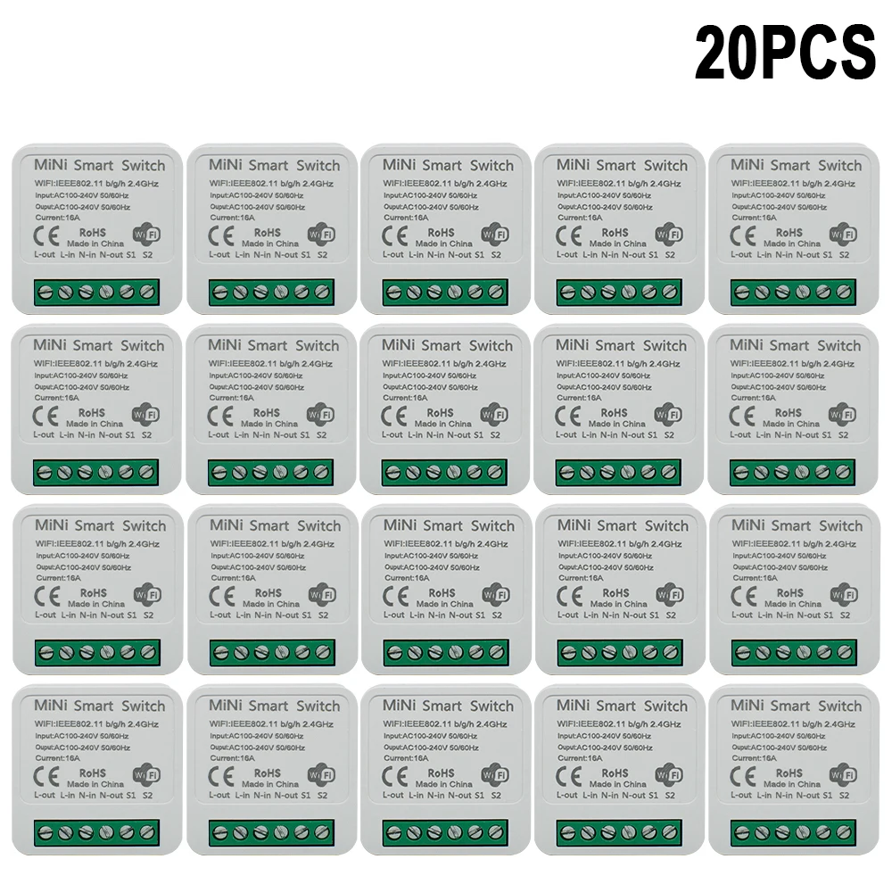 Tuya 16A MINI Wi-Fi переключатель DIY 1-позиционный пульт дистанционного управления таймер реле автоматизации для умной жизни работает с Alexa Google Home