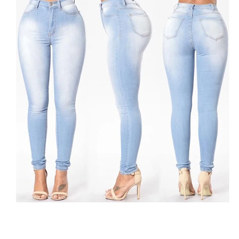 

2022 осенние женские брюки, модные облегающие джинсы скинни с высокой талией, повседневные джинсовые брюки-карандаш, джинсы с эластичной тали...