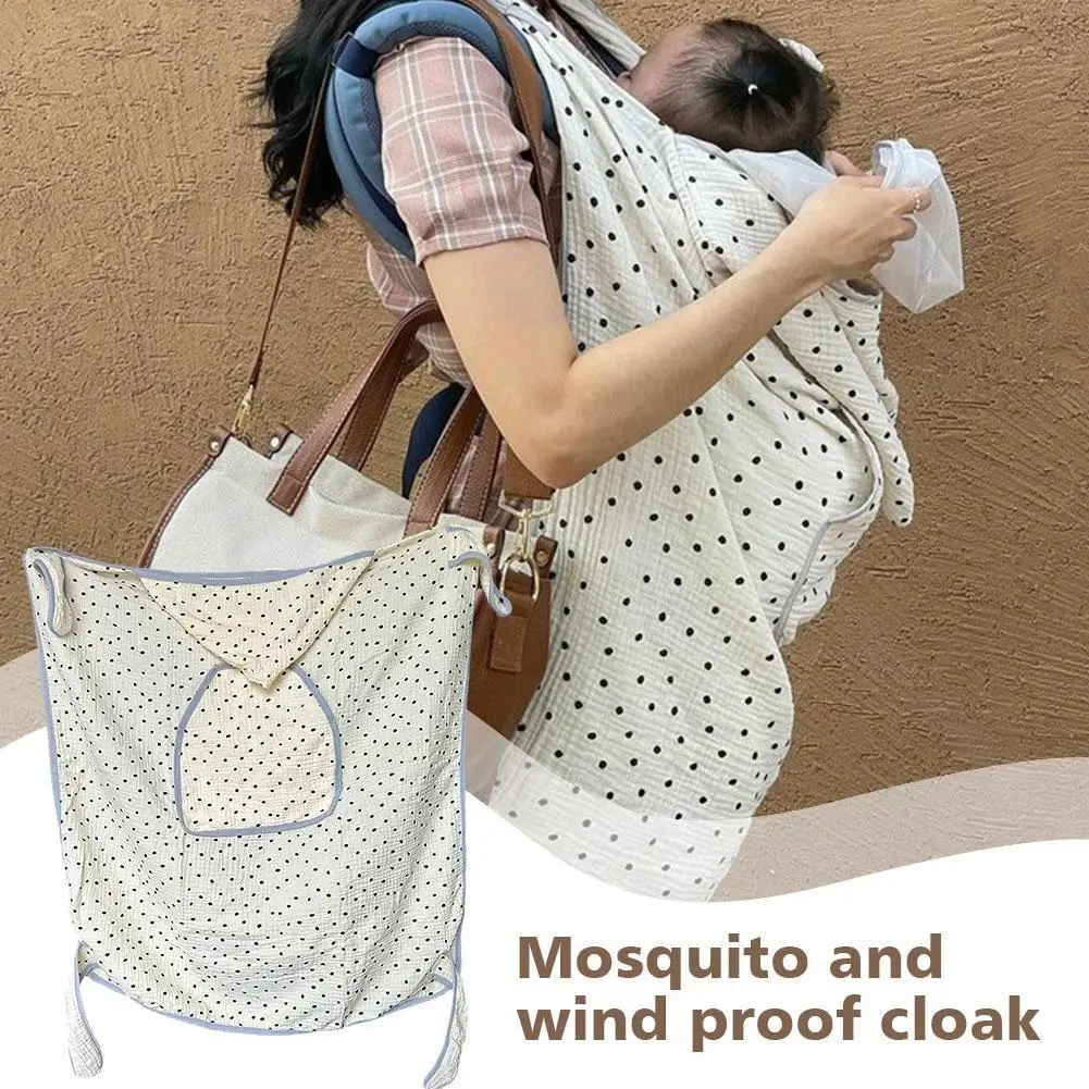 

1 шт. летняя мультяшная многофункциональная накидка с медведем и кроликом, защита от комаров и ветра, удобная хлопковая накидка для детской ...