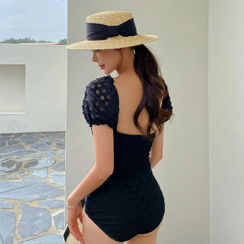 Цельный купальник в корейском сказочном стиле весенние купальные костюмы для