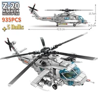 technical creative police military armed helicopter building blocks stem kit aircraft bricks toy for boys holiday gifts buildmoc