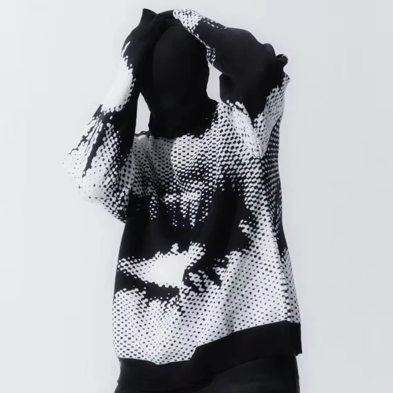 Свитер мужской/женский трикотажный в стиле хип-хоп