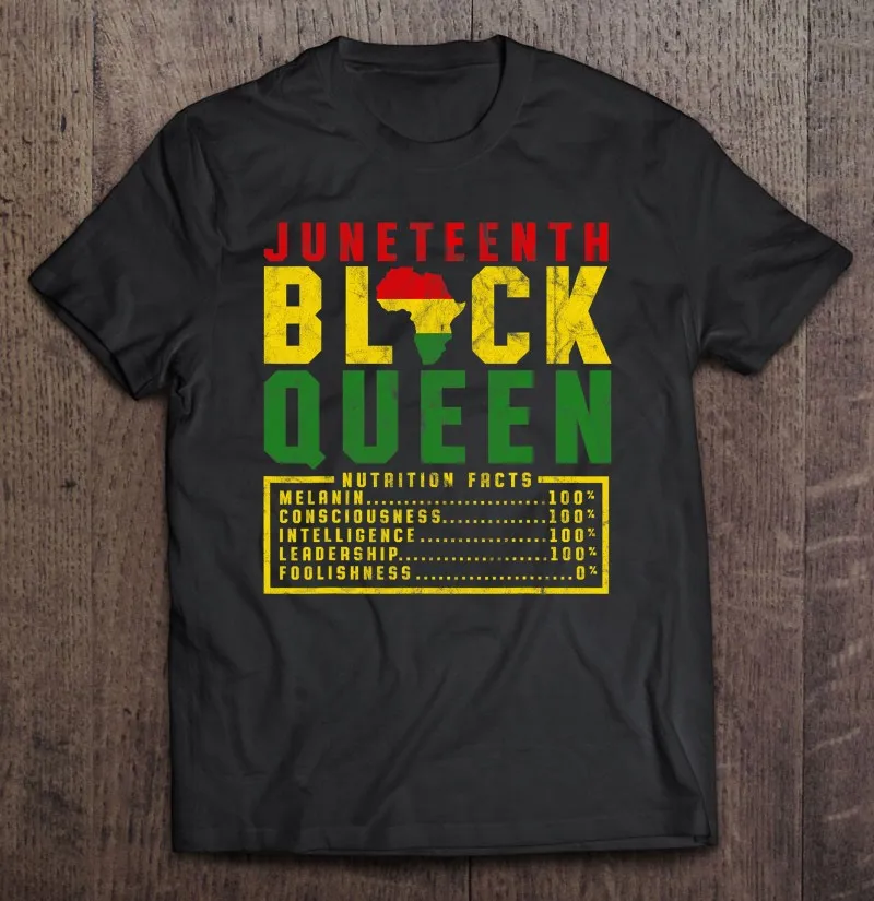 

Juneteenth Womens Black Queen Nutrition Melanin Black Pride Men T-Shirts Big Size Cotton Men T Shirts T-Shirts Print Summer