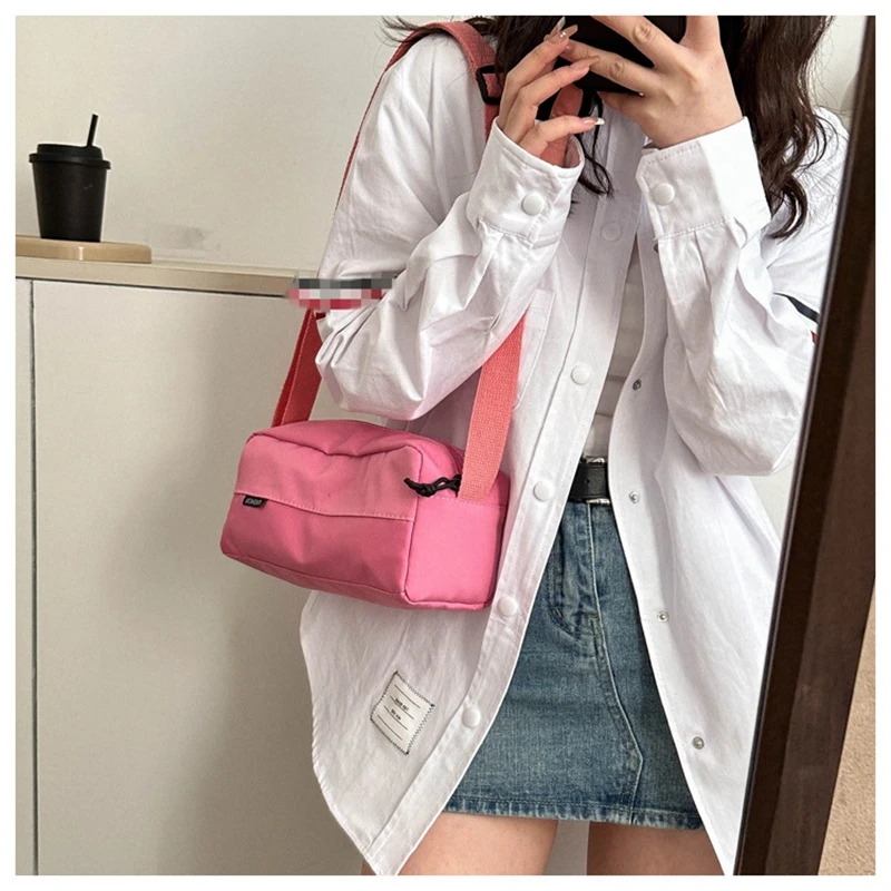 Students satchel crossbody bag Square Women Sweet Messenger Bag Girl Shoulder Bag Casual Teenage Sling Bags