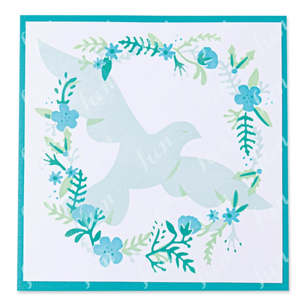 

Layering Stencil for 2022 New Dove Scrapbooking Diary Decoration Embossing Template Diy Paper Card Coloring Stencil Making