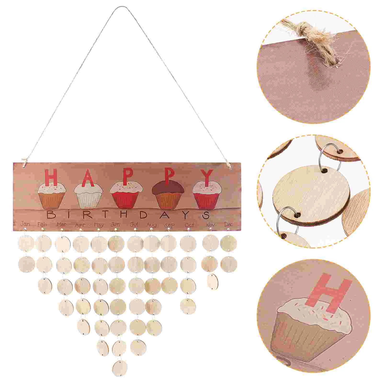 Знак с днем рождения деревянный подвесной календарь напоминание доска красочная