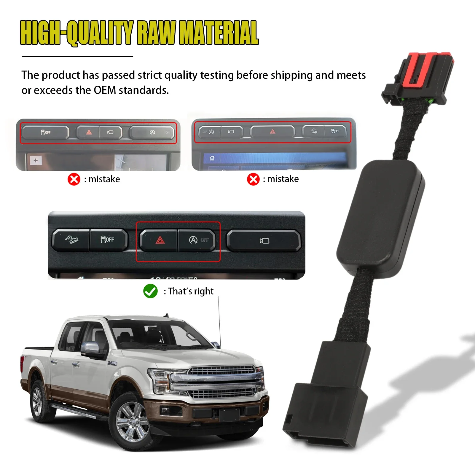

Автомобильный уничтожитель старт-стоп для 2015 2016 2017 2018 2019 Ford F-150 Raptor