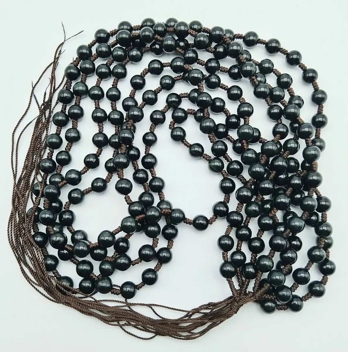 Азиатские 100% натуральные жареные змеевидные кварцевые бусины подвеска веревка 23