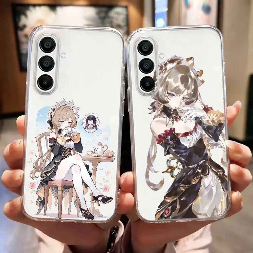 Фото Чехол для телефона Genshin Impact Game Sandrone для Samsung Galaxy A10,12,20,21S,30,31,40,50,51,52,70,A71, другие модели, прозрачный, мягкий №1