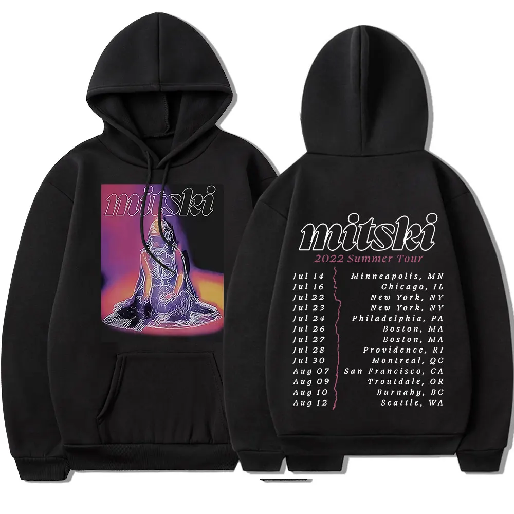

Singer Mitski Tour Graphic Hoodies Sweatshirts Hip Hop Streetwear Men Women Autumn Winter Tracksuit Oversize Gothic Clothes