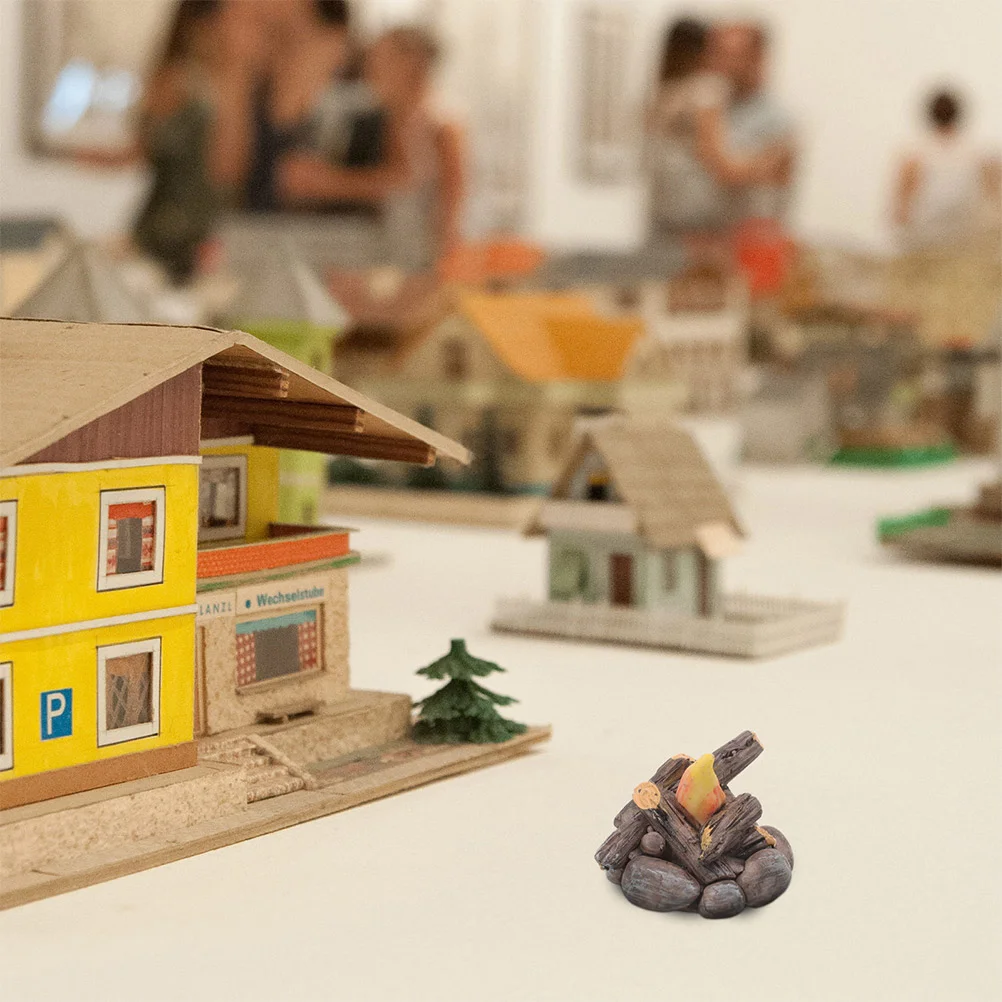 Микро-пейзаж поддельные украшения игрушки для костра из смолы фотоаксессуары