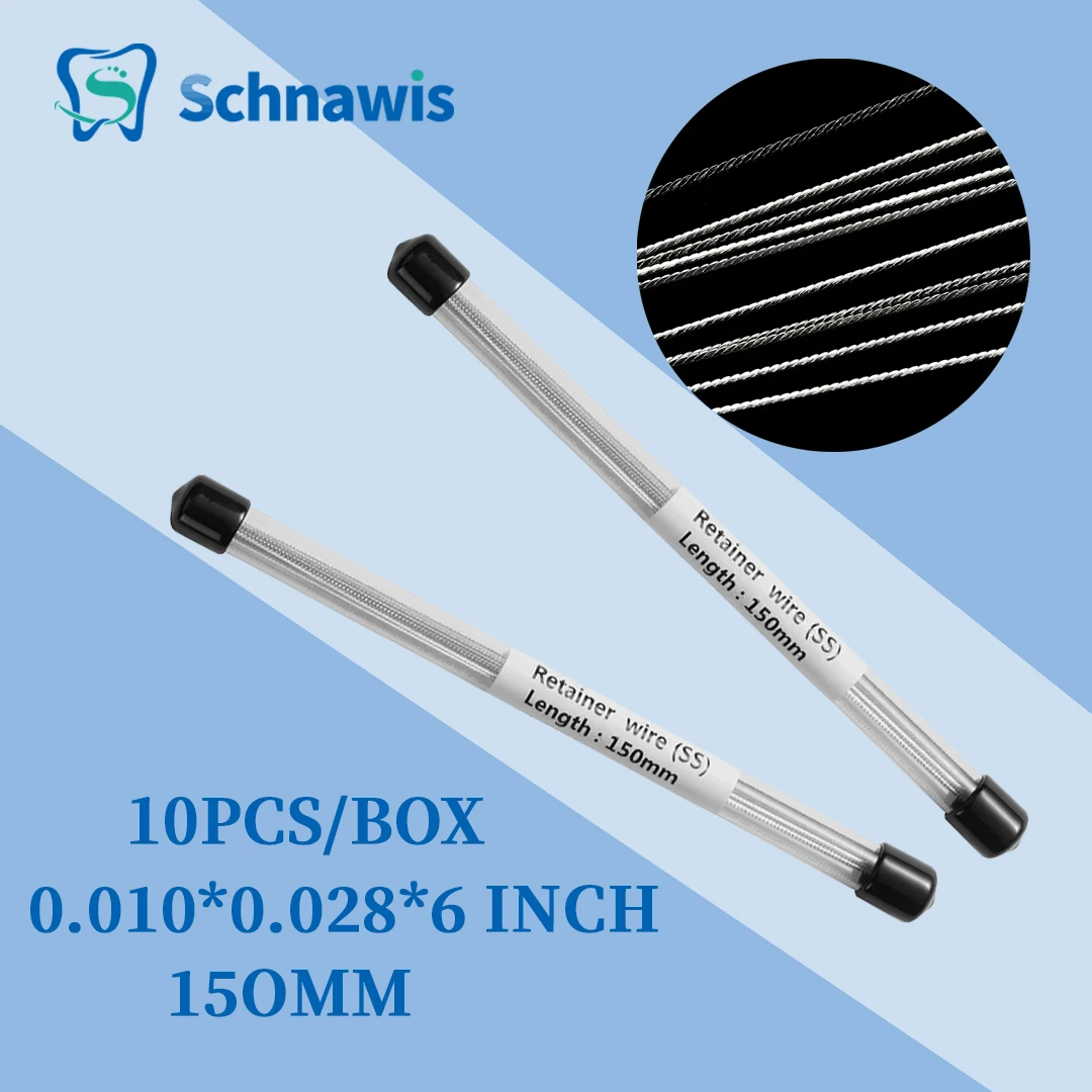 10 шт./коробка стоматологический ортодонтический языковой фиксатор проволока SS