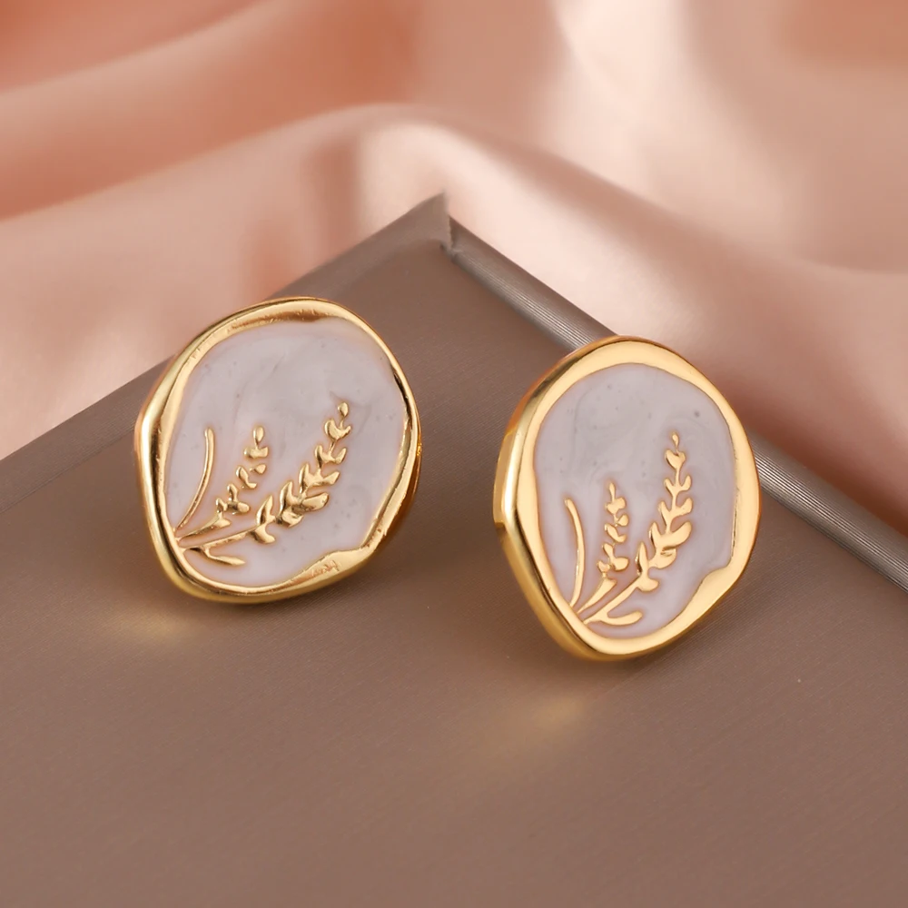 Легкие роскошные высококачественные серьги из нержавеющей стали для женщин