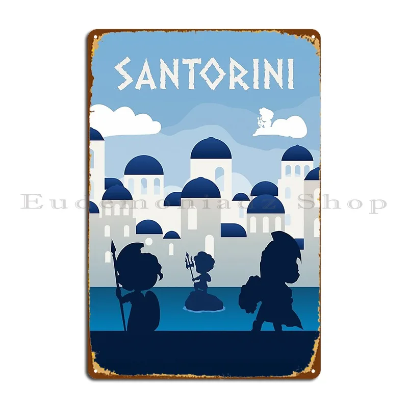 Настольная игра s минималистичный постер для путешествий в стиле Санторини