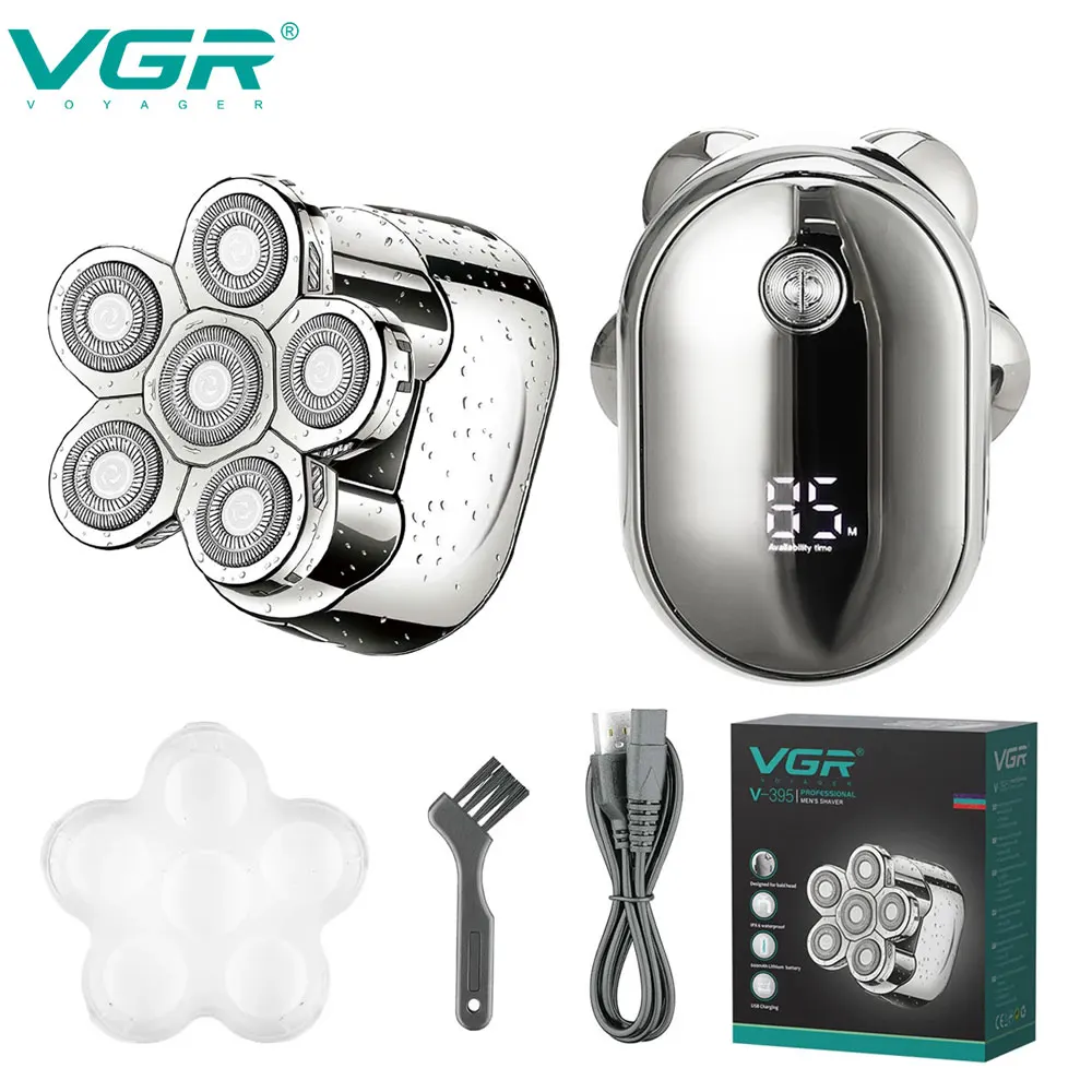 

VGR Hair Cutting Machine Men's Electric Shaver Rechargeable Hair Clipper Barber Professional Hair Machine Trimmer for Men New In