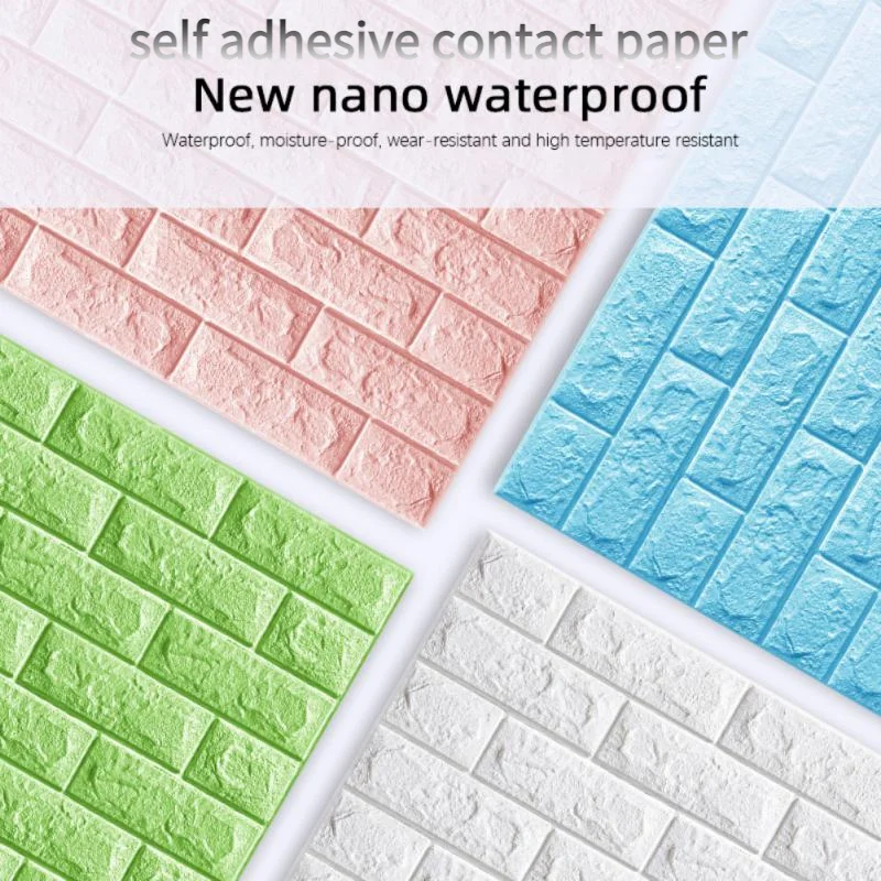 

10 шт. 3d настенная панель ПВХ контактные настенные бумаги домашний роскошный Декор Гостиная спальня детская комната искусственная Водонепр...