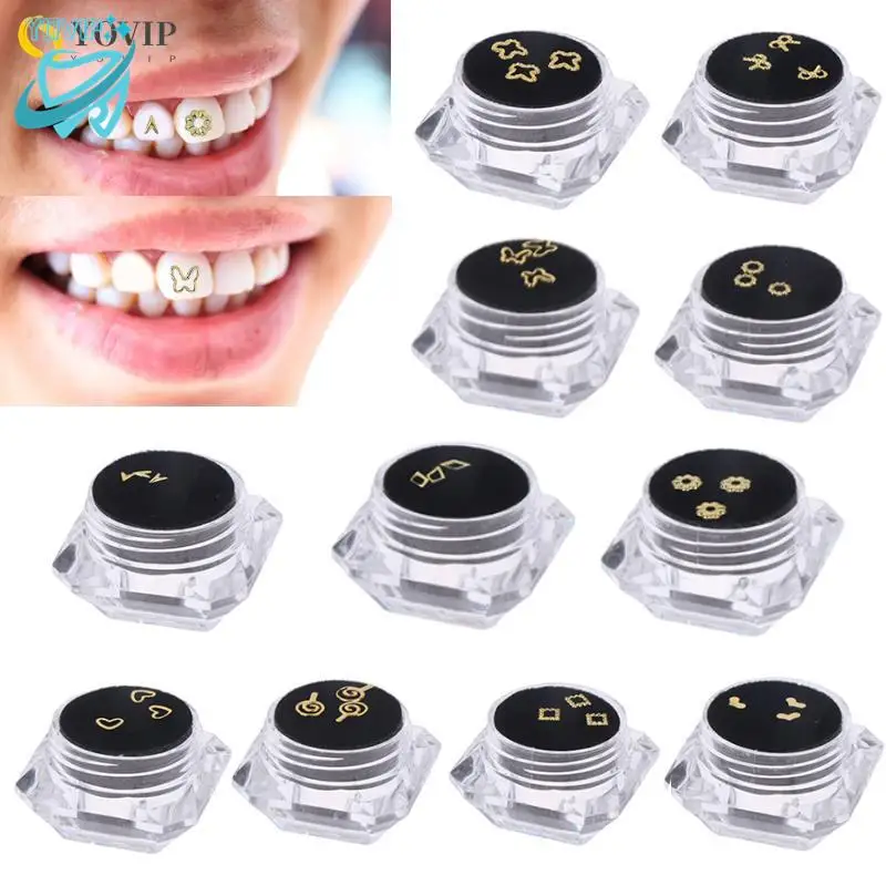 

3Pcs/box Dental Metal Crystal Jewelry Tooth Gems Tooth Beauty Diamond Ornaments Tooth Decorations