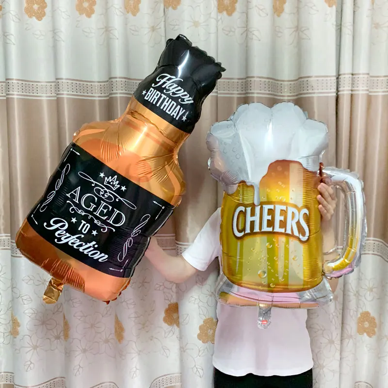 

Большой Гелиевый шар, бокал шампанского, аксессуары для вечерние, украшения для взрослых, детей, шары, шары, товары для праздника и вечеринки...