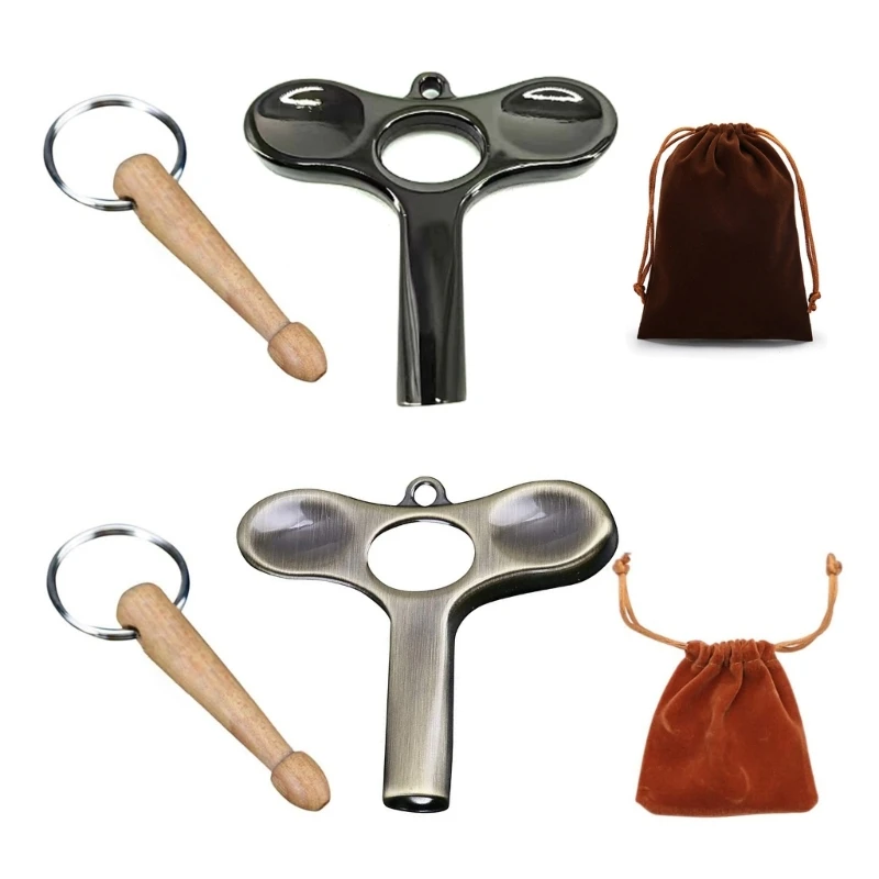 

Drum Tuning Key and Drumstick Keychain Novelty Gift Set for Drummers Standard