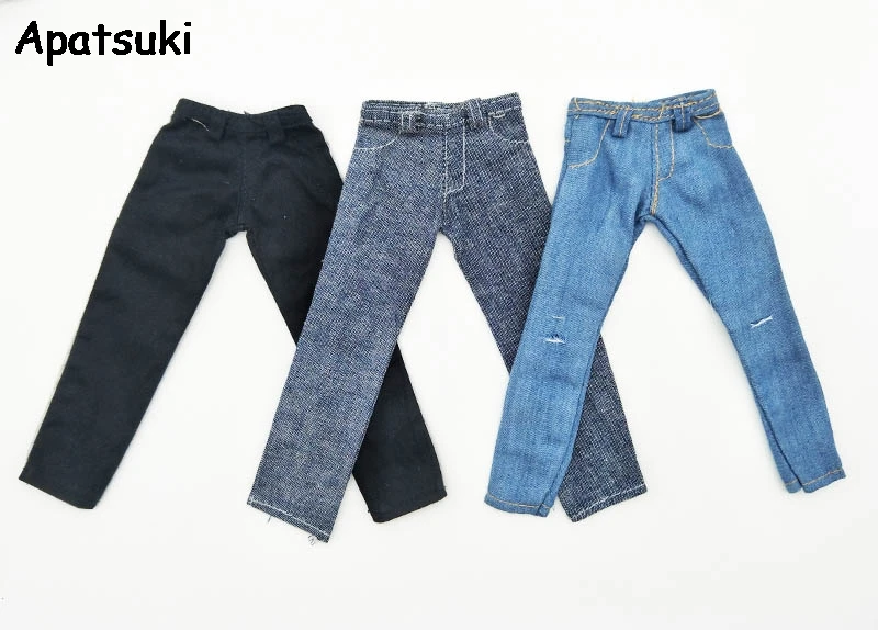 High Quality 1/6 Boy Doll Clothes Jeans Pants For Ken Boy Doll Trousers For Barbie's Boyfriend Ken Prince Male Doll Casual Wear