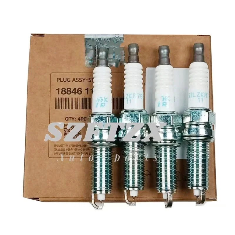 Подлинный новый 1884611070 Свеча зажигания 6 шт. 18846-11070 для HYUNDAI ELANTRA SANTA FE KIA FORTE SOUL
