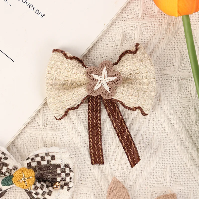 10 шт. тканевые банты из карри с кроличьими ушками наклейки сделай сам ювелирные