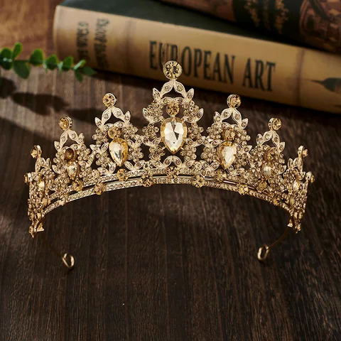 Роскошная хрустальная свадебная корона Женская диадема для торжественных мероприятий свадебные аксессуары для волос Тиара для невесты
