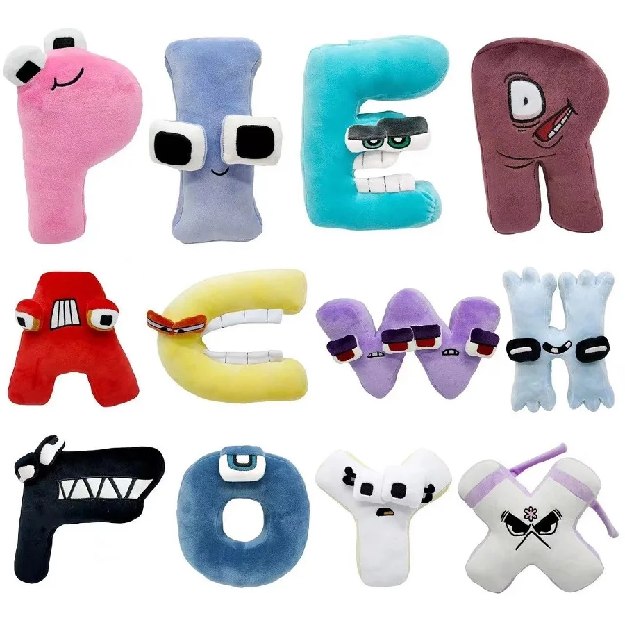

NEW Alphabet Lore Plush Toy Character Doll Kawaii Stuffed Animal Toys for Children Christmas Gifts