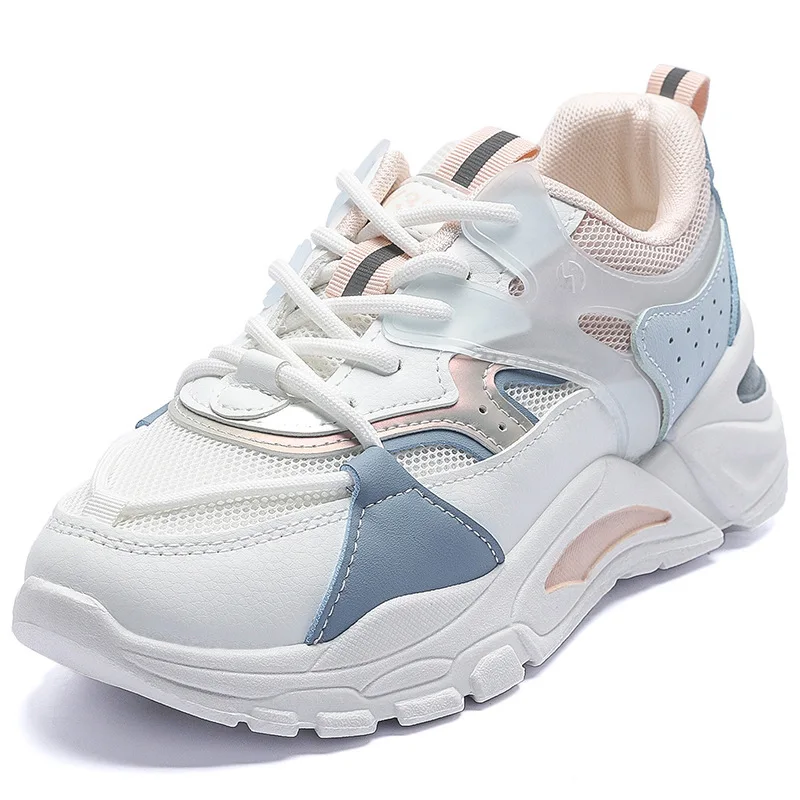 

Plataformas Women Shoes Sport New Mesh Shoes Women Trainers Platform Shoe Korean Style Fashion Platform Casual Shoes Flats