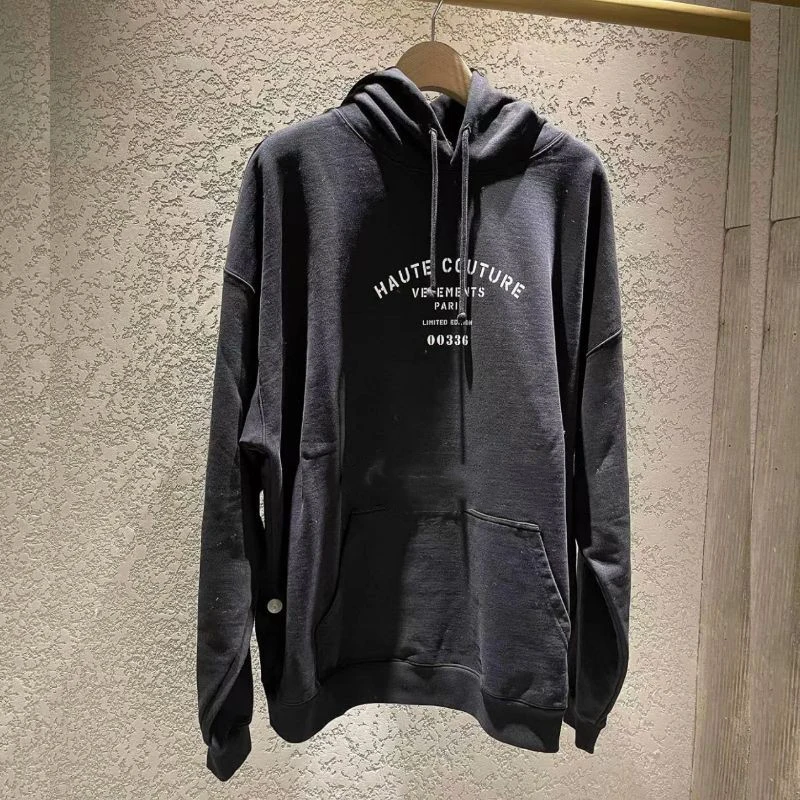 

VETEMENTS Hoodies Oversized Alphanumeric Printed Hooded Pullover High Quality Embroidery Logo VTM Sweatshirts for Men Women Clot