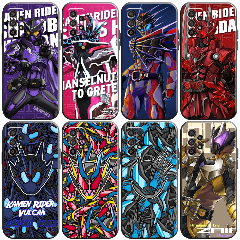 

Cool Kamen Rider Phone Case For Samsung Galaxy S8 S8 PLus S9 S9 Plus S10 S10E S10 Lite Plus 5G Liquid Silicon Coque Soft Black