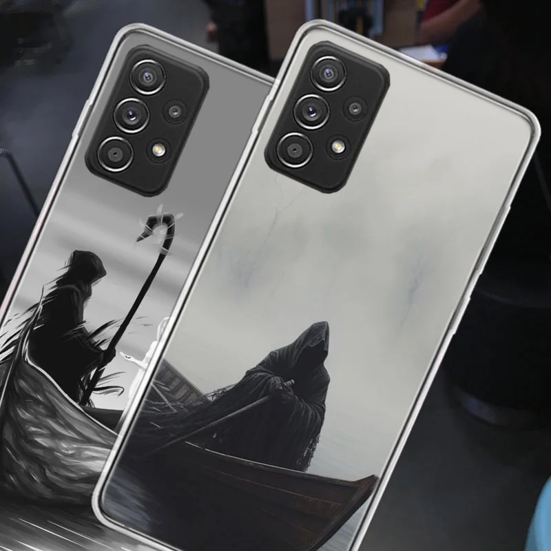 Hell Styx Ferryman Phone Case For Galaxy S23 S20 FE S21 Plus Samsung S24 S22 Ultra TPU Pattern S10 S10E S9 S8 Cover Soft Capa Sh