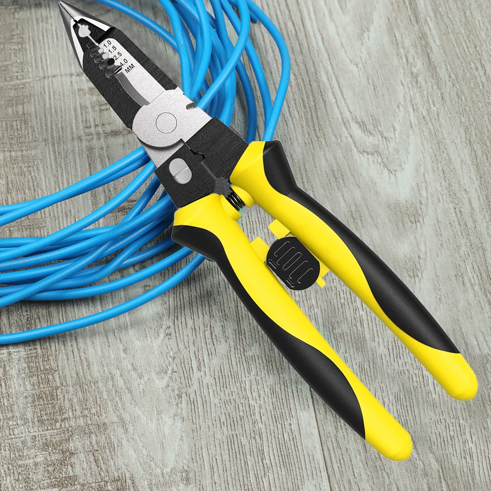 

Обжимные Щипцы 7 в 1, многофункциональный инструмент для зачистки и обжима проводов