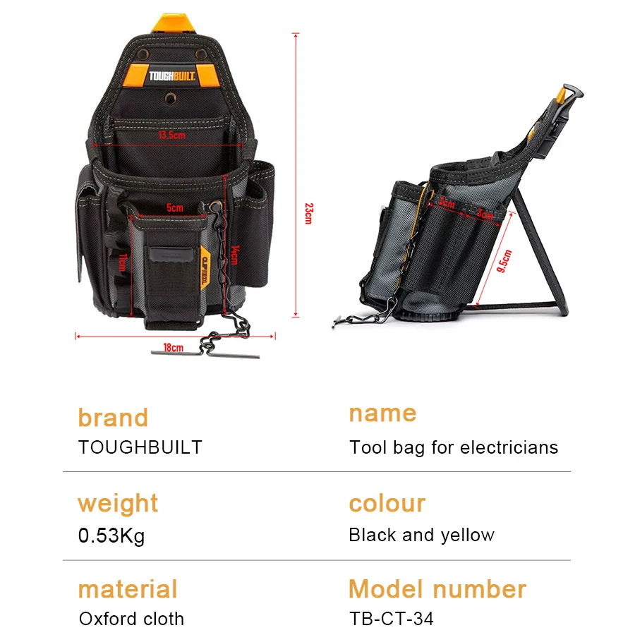 

TOUGHBUILT Портативная сумка для электрика TB-CT-34