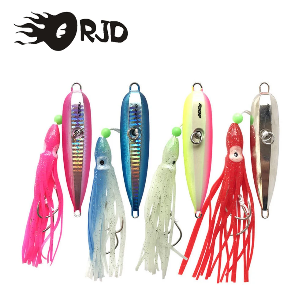 

ORJD Metal 40g 60g 80g 100g 120g 150g 180g 200g Shore Casting Jigging Lure Casting Spoon Saltwater Fishing Lure Artificial Bait